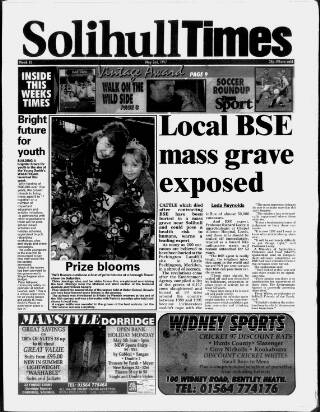 cover page of Solihull Times published on May 2, 1997