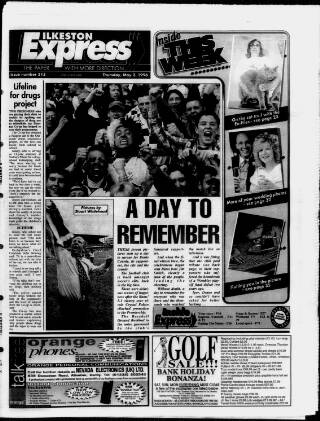 cover page of Ilkeston Express published on May 2, 1996
