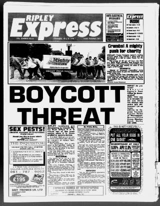 cover page of Ripley Express published on May 2, 1991