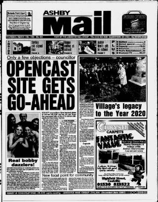 cover page of Ashby Mail published on March 19, 1998