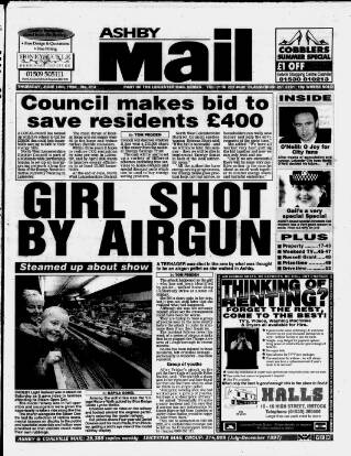 cover page of Ashby Mail published on June 18, 1998