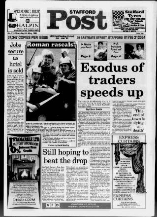 cover page of Stafford Post published on May 4, 1995