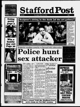 cover page of Stafford Post published on May 2, 1996