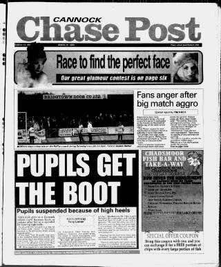 cover page of Cannock Chase Post published on March 19, 1998