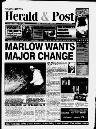 cover page of Northampton Herald & Post published on February 2, 1995