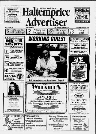 cover page of Haltemprice & East Yorkshire Advertiser published on May 2, 1996