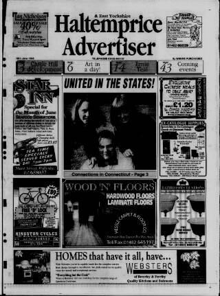 cover page of Haltemprice & East Yorkshire Advertiser published on June 18, 1998