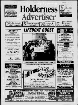 cover page of Holderness Advertiser published on May 4, 1995