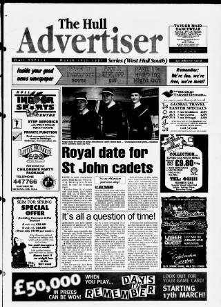 cover page of West Hull Advertiser published on March 19, 1997
