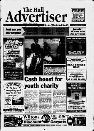 cover page of West Hull Advertiser published on June 18, 1997