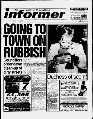cover page of Ealing & Southall Informer published on May 2, 1997