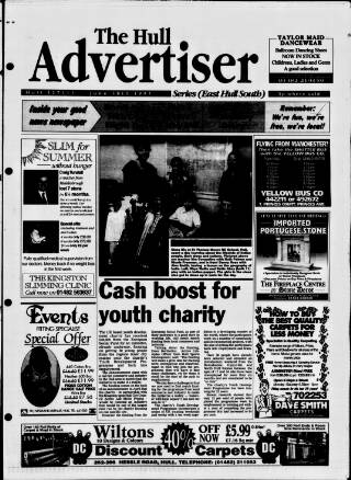 cover page of East Hull Advertiser published on June 18, 1997