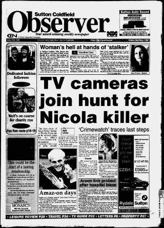 cover page of Sutton Coldfield Observer published on May 2, 1997