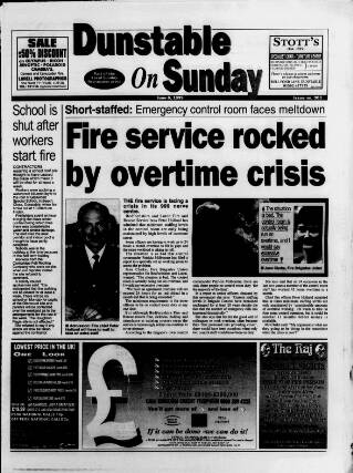cover page of Dunstable on Sunday published on June 6, 1999