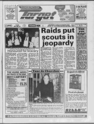 cover page of Gainsborough Target published on September 17, 1993