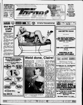 cover page of Gainsborough Target published on November 27, 1998