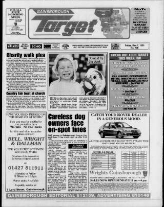 cover page of Gainsborough Target published on May 7, 1999