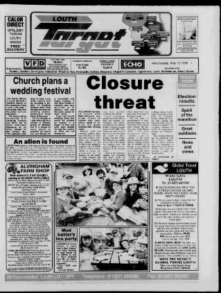 cover page of Louth Target published on May 12, 1999