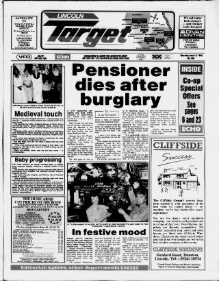 cover page of Lincoln Target published on June 18, 1992