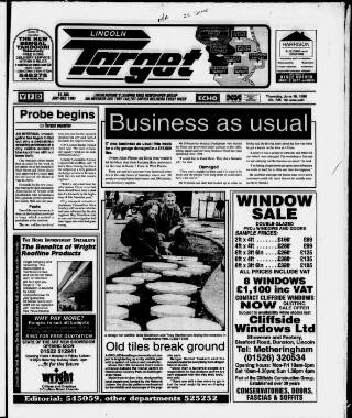 cover page of Lincoln Target published on June 18, 1998