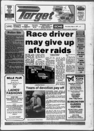 cover page of Sleaford Target published on May 2, 1991