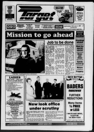 cover page of Sleaford Target published on February 2, 1994