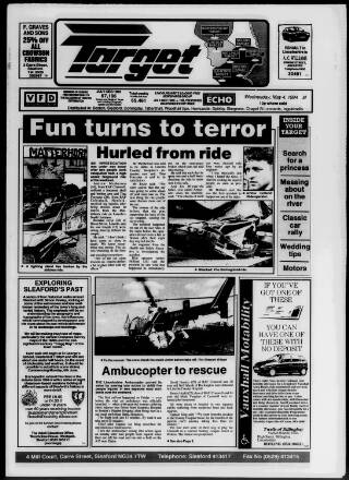 cover page of Sleaford Target published on May 4, 1994