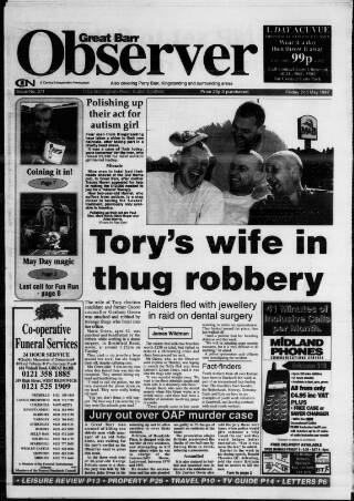 cover page of Great Barr Observer published on May 2, 1997