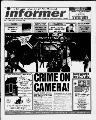 cover page of Ruislip & Northwood Informer published on February 2, 1996