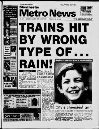 cover page of Manchester Metro News published on June 18, 1993