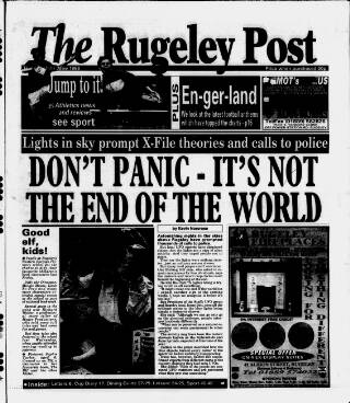 cover page of Rugeley Post published on June 18, 1998