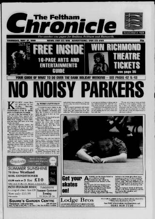 cover page of Feltham Chronicle published on May 27, 1999