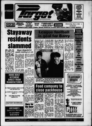 cover page of Horncastle Target published on May 4, 1994