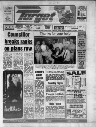 cover page of Horncastle Target published on June 18, 1997