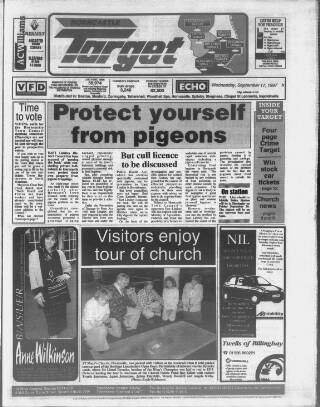 cover page of Horncastle Target published on September 17, 1997