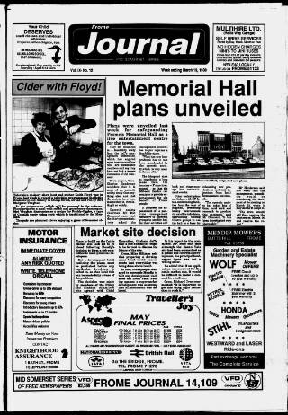 cover page of Frome Journal published on March 19, 1988