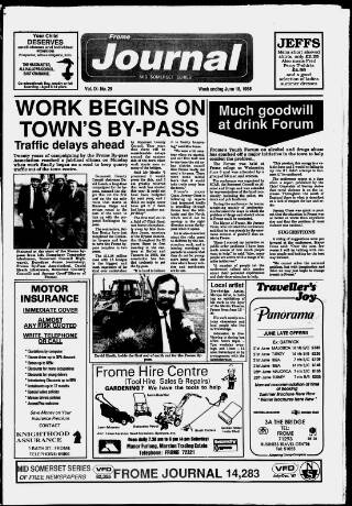 cover page of Frome Journal published on June 18, 1988