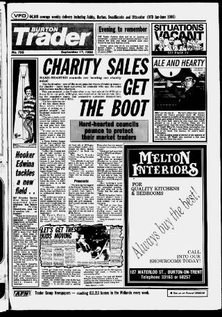cover page of Burton Trader published on September 17, 1986