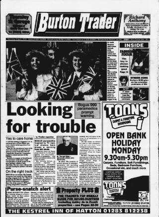 cover page of Burton Trader published on May 2, 1995