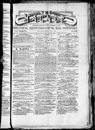 cover page of Magnet (Leeds) published on November 2, 1878