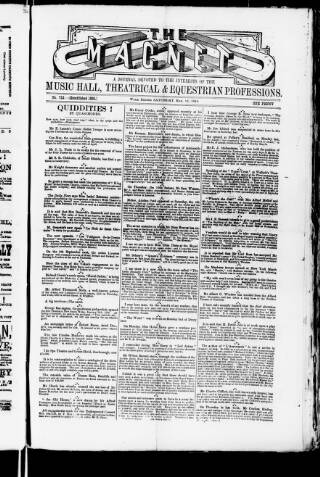cover page of Magnet (Leeds) published on March 19, 1881