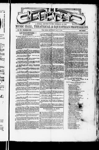 cover page of Magnet (Leeds) published on June 18, 1881