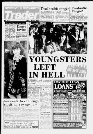 cover page of Hinckley Herald & Journal published on May 4, 1989