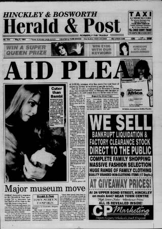 cover page of Hinckley Herald & Journal published on May 2, 1991