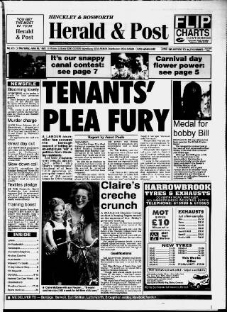 cover page of Hinckley Herald & Journal published on June 18, 1992