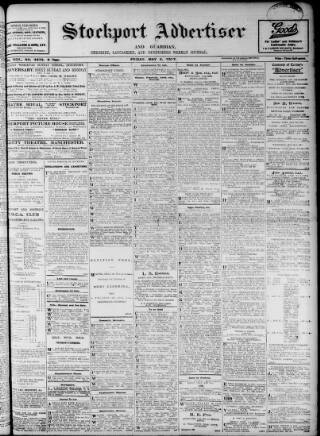 cover page of Stockport Advertiser and Guardian published on May 4, 1917