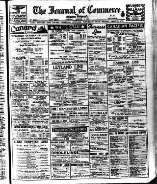 cover page of Liverpool Journal of Commerce published on August 2, 1932