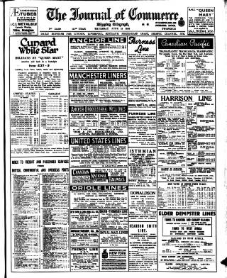 cover page of Liverpool Journal of Commerce published on June 18, 1936