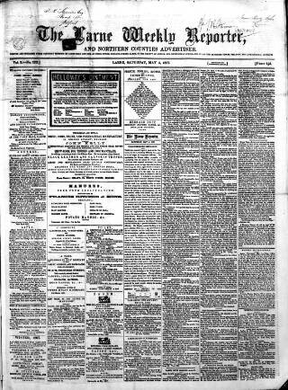 cover page of Larne Reporter and Northern Counties Advertiser published on May 4, 1867