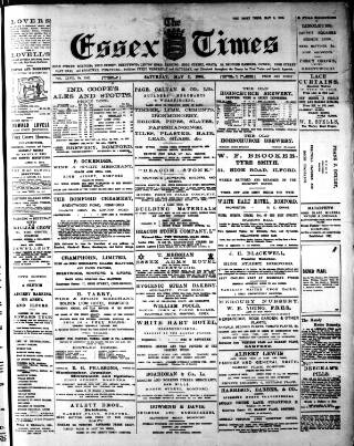 cover page of Essex Times published on May 2, 1908